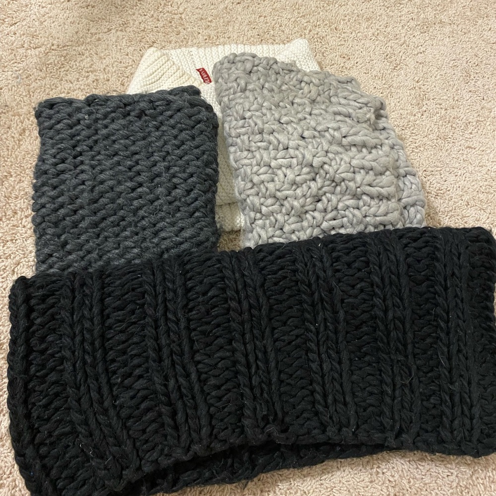 Winter Woven Infinity Scarves Bundle